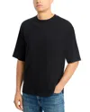 Frame Relaxed Fit Pocket Tee In Black
