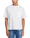 Frame Relaxed Fit Pocket Tee In White