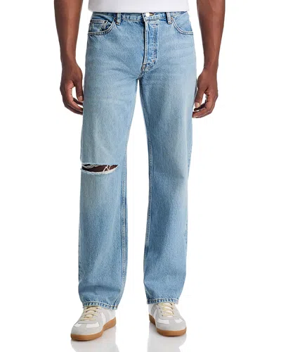 Frame Relaxed Fit Straight Leg Jeans In Glow In Blue