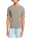 Frame Short Sleeve Light Cotton Tee Smoky Mocha In Dark Sage