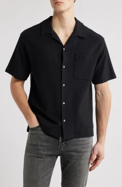 Frame Men's Duo Fold Relaxed Shirt In Black