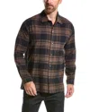 Frame Relaxed Long Sleeve Shirt In Brown