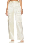 FRAME RELAXED STRAIGHT CARGO PANT IN BONE