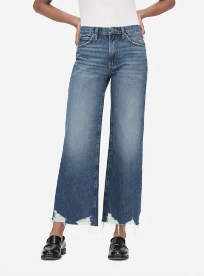Frame Relaxed Straight Jeans In Beluga Modern Chew In Blue