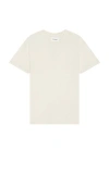 Frame Duo Fold Tee In Washed Off White