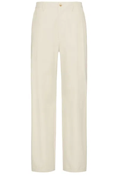 Frame Relaxed Trousers In Beige