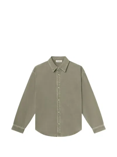 Frame Relaxed-fit Long-sleeve Overshirt In Multi