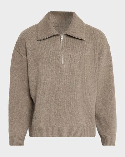 Frame Retro Polo Sweater In Neutral