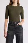 Frame Ribbed Knit Crewneck Tee