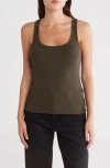 Frame Rib Scoop Neck Tank Top