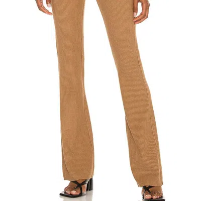 Frame Rib Sweater Pant In Cafe Au Lait In Brown