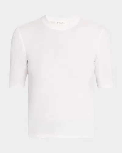 FRAME RIBBED CREWNECK TEE