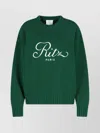 Frame Ribbed Crewneck Top Long Sleeves