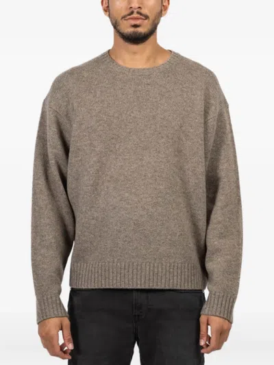 FRAME RIBBED KNIT SWEATER