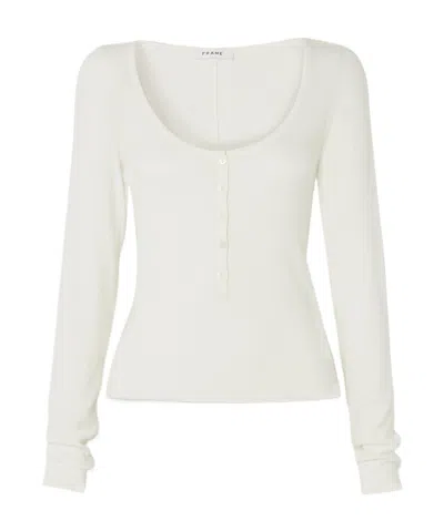 Frame Ribbed Stretch Knitted Sweater In Multi