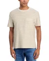 Frame Ribbed Striped Tee In Multi