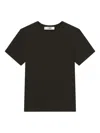 Frame Ribbed T-shirt In Black