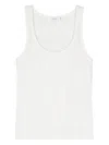 Frame The Rib Scoop Neck Tank In White