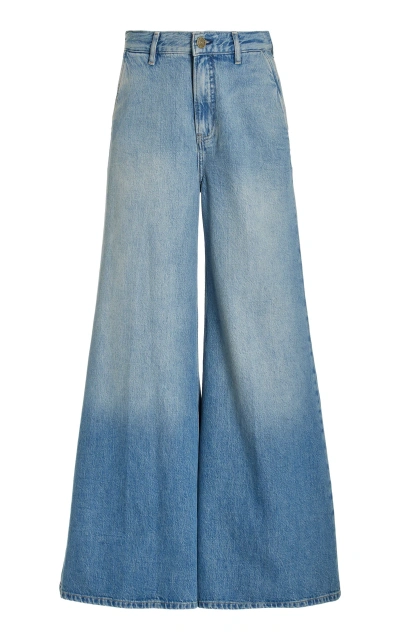 Frame Rigid High-rise Extra-wide Jeans In Medium Wash