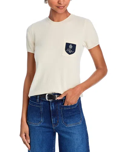 Frame Ritz Crest Cashmere Tee In Neutral