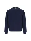 Frame Ritz Crew Neck Sweatshirt In Blue