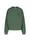 Frame Ritz Crew Neck Sweatshirt In Green