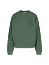 Frame Ritz Crew Neck Sweatshirt In Green