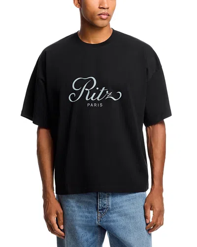 Frame Ritz Graphic Tee In Black