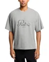 Frame Ritz Graphic Tee In Gray