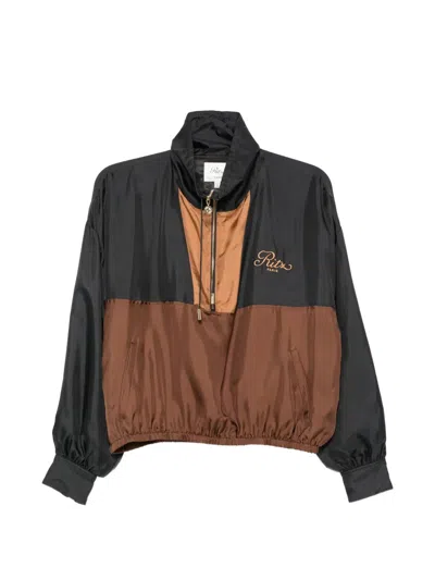 Frame Ritz Paris Colour-block Jacket In Black