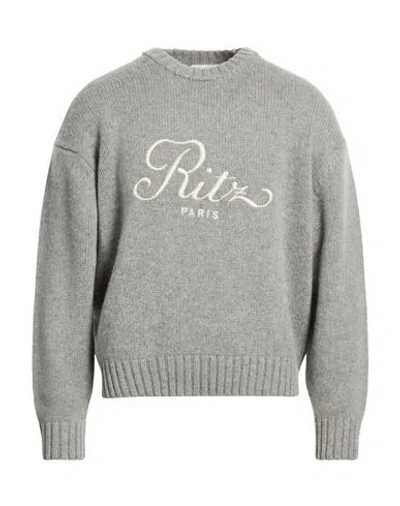 Frame Ritz Paris X  Man Sweater Grey Size L Cashmere In Gray