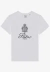 Frame Ritz Solid Baby Embroidered T-shirt In White