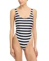 Frame Ritz Stripe One Piece Swimsuit In Multi