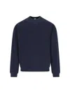 Frame Ritz Crew Neck Sweatshirt In Blue