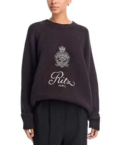Frame Ritz Unisex Cashmere Sweater In Purple