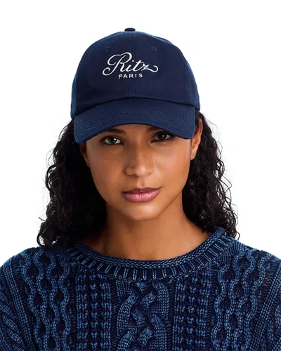 Frame Ritz Unisex Cotton Hat In Blue