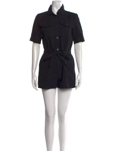 Pre-owned Frame Romper In Black