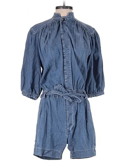 Pre-owned Frame Romper In Blue
