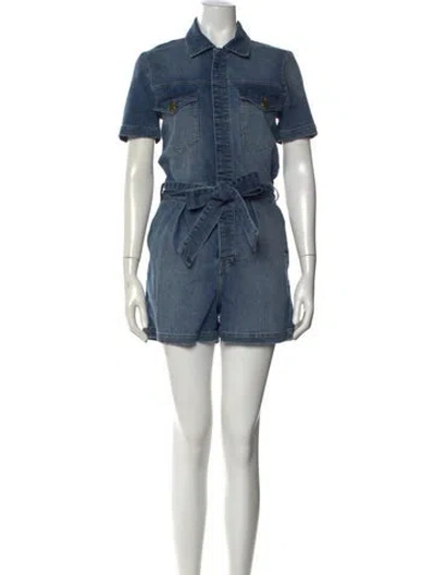 Pre-owned Frame Romper In Blue