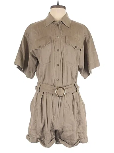 Pre-owned Frame Romper In Brown