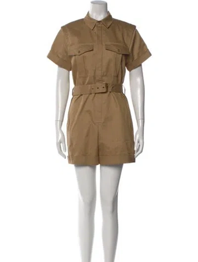 Pre-owned Frame Romper In Brown