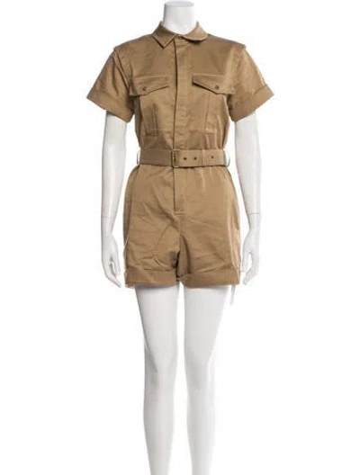 Pre-owned Frame Romper In Brown