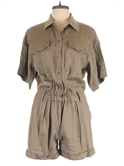 Pre-owned Frame Romper In Tan