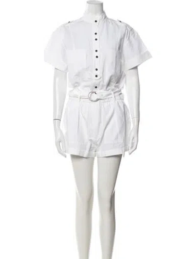 Pre-owned Frame Romper W/ Tags In White