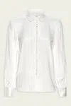 Frame Round Collar Shirt In Cream