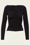 Frame Ruched Stretch-jersey Top