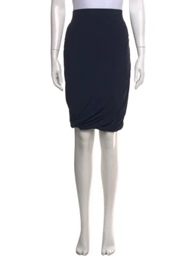 Pre-owned Frame Ruffle Embellishment Mini Skirt In Blue