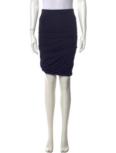 Pre-owned Frame Ruffle Embellishment Mini Skirt In Blue
