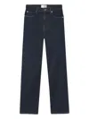 Frame Ruler Button-fastening Jeans In Blue
