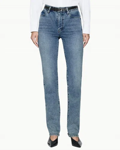 Frame Ruler High Rise Jeans In Indio In Blue